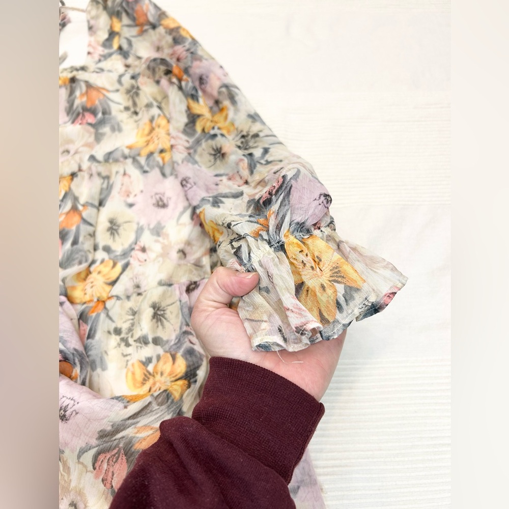Aakaa Boho Floral Print Women's Mini Dress - Picture 8 of 13